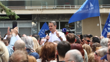 Μητσοτάκης από Ζωγράφου: «Το δίλημμα των εκλογών είναι κυβέρνηση ΝΔ με Μητσοτάκη ή κυβέρνηση ΣΥΡΙΖΑ με Τσίπρα», λέει ο πρωθυπουργός