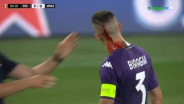 Conference League: Οπαδοί της Γουέστ Χαμ πέταξαν πλαστικά ποτήρια και άνοιξαν το κεφάλι του Μπιράγκι στον τελικό 