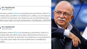 Πρόκληση από Παπαδημούλη - Έριξε την ευθύνη στην Ελλάδα για το ναυάγιο στην Πύλο και μετά τα «μάζεψε»