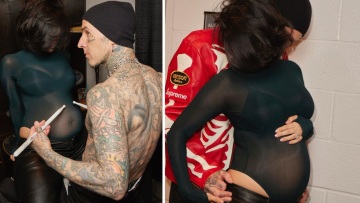 Κόρτνεϊ Καρντάσιαν: O Τράβις Μπάρκερ παίζει... ντραμς στη φουσκωμένη της κοιλιά