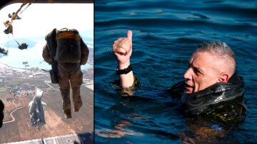 Ο Αρχηγός ΓΕΕΘΑ Φλώρος έκανε άλμα από ελικόπτερο - Δείτε βίντεο