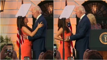 Τζο Μπάιντεν: Οργή στο Twitter για την ανάρμοστη αγκαλιά στην Εύα Λονγκόρια - «Είναι σεξουαλική παρενόχληση»