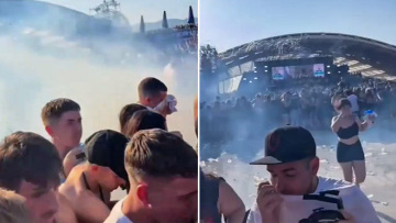 Waterboom Festival: Η στιγμή που σκάει δακρυγόνο μέσα στην αρένα και προκαλεί το απόλυτο χάος