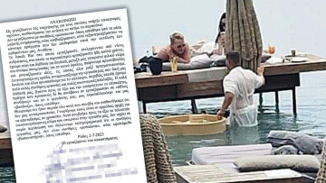 Ρόδος: «Ούτε εκβιαζόμαστε ούτε εξαναγκαζόμαστε» λένε οι εργαζόμενοι του beach bar για τις εικόνες με τον σερβιτόρο «κολυμβητή»