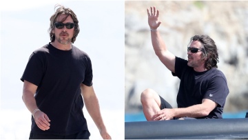 Ο Κρίστιαν Μπέιλ στη Μύκονο με την οικογένειά του - Δείτε φωτογραφίες