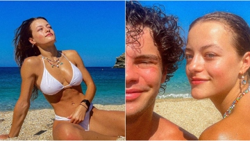 Γαία Μερκούρη-Άγγελος Λάτσιος: Μαζί στην παραλία - Δείτε φωτογραφίες