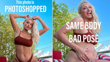 Ιωάννα Τούνη: Δείχνει πώς είναι το σώμα της με Photoshop και πώς στην πραγματικότητα