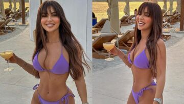 Η διάσημη Aλβανίδα τραγουδίστρια Κίντα στη Μύκονο