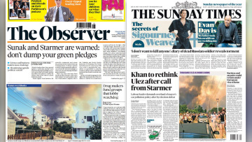 Φωτιά στη Ρόδο: Στα πρωτοσέλιδα των βρετανικών εφημερίδων οι πυρκαγιές - Μαρτυρίες τουριστών