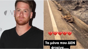 Τζέιμς Καφετζής: Η φωτογραφία με τα καμένα ελάφια της Ρόδου - «Τα μόνα που δεν φταίνε»