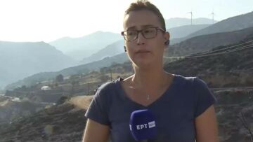 Πτώση Canadair: Λύγισε on air η δημοσιογράφος της ΕΡΤ - Δείτε βίντεο