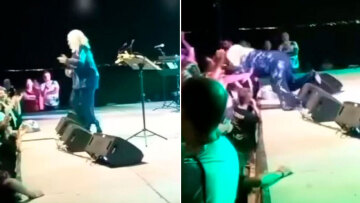 Μπέσσυ Αργυράκη: Σε συναυλία για «τη γιορτή του τρύγου» σκόνταψε στη σκηνή και έπεσε από ύψος ενός μέτρου!