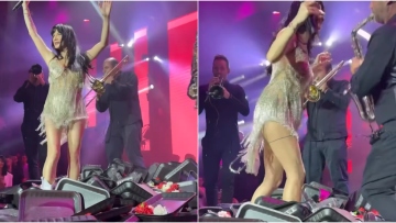 Πάολα: Το βίντεο με την τραγουδίστρια να χορεύει πάνω σε «βουνό» από γαρύφαλλα