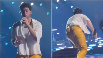 Νικ Τζόνας: Έπεσε σε... μια τρύπα στη σκηνή καθώς τραγουδούσε