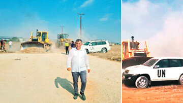 Κύπρος: «Αν δεν φύγουν τα οχήματά σας θα τα συντρίψουμε» - Προκλητικός Τουρκοκύπριος δήμαρχος για την επίθεση σε ΟΗΕ