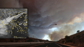 Φωτιές: 110.000 τετρ. χιλιόμετρα καλύπτει ο καπνός από τις πυρκαγιές το πρωί της Τρίτης