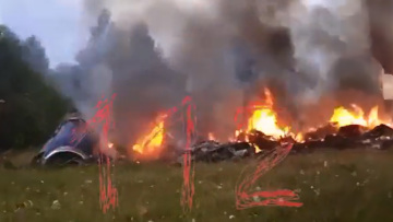 Δείτε βίντεο: Το ιδιωτικό τζετ όπου επέβαινε ο Πριγκόζιν αμέσως μετά τη συντριβή στη Μόσχα