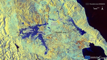 Κακοκαιρία Daniel: Περιοχές της Ελλάδας δέχθηκαν έως και 800 χιλιοστά βροχής, σύμφωνα με το Copernicus 