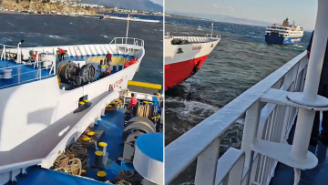 Ραφήνα: Πώς έγινε η επακούμβηση των δύο πλοίων όταν έμπλεξαν οι άγκυρες με την προπέλα στο λιμάνι