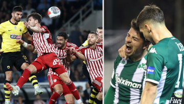  Stoiximan Super League 1: Μόνος πρώτος ο Ολυμπιακός, κερδισμένος ο Παναθηναϊκός - Δείτε τα 23 γκολ του διημέρου 