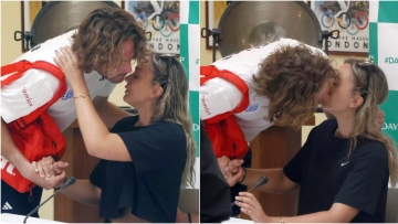 Στέφανος Τσιτσιπάς: Τα φιλιά με την Πάουλα Μπαντόσα στο Καλλιμάρμαρο - Δείτε τις φωτογραφίες