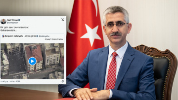 Ο Τούρκος υφυπουργός Παιδείας έκανε αναδημοσίευση το tweet του Νετανιάχου και έγραψε: «Θα πεθάνεις»