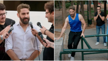 Διονύσης Ατζαράκης: Viral το «τρολ» βίντεο με τον Λάμπρο Φισφή για τον Κασσελάκη - Το παρκούρ, η πολιτική και το σκυλί του