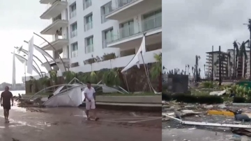 Μεξικό: Τουλάχιστον 27 νεκροί από τον τυφώνα Ότις - Πλημμύρισαν δρόμοι, ξηλώθηκαν στέγες από σπίτια και ξενοδοχεία (βίντεο)