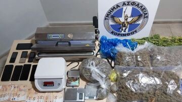 Εξαρθρώθηκε σπείρα που διακινούσε κοκαΐνη και κάνναβη στην Κόρινθο