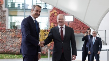 Συνάντηση Μητσοτάκη - Σολτς: Έμφαση στην ανάπτυξη της ελληνικής οικονομίας και τη συνεργασία σε ενέργεια - μεταναστευτικό