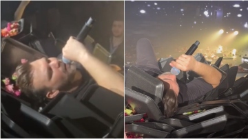 Γιώργος Σαμπάνης: Τραγουδάει ξαπλωμένος στα πανέρια - Δείτε το βίντεο