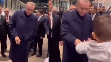 Ρετζέπ Ταγίπ Ερντογάν: «Βεβαίως και δεν θα σας δώσω ευρώ» - Έδωσε το μεγαλύτερο τουρκικό χαρτονόμισμα σε παιδιά στη Γερμανία