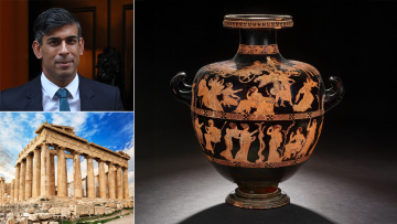 Γλυπτά του Παρθενώνα: Το Βρετανικό Μουσείο «αδειάζει» τον Ρίσι Σούνακ στέλνοντας σπάνιο ελληνικό αγγείο στο Μουσείο της Ακρόπολης