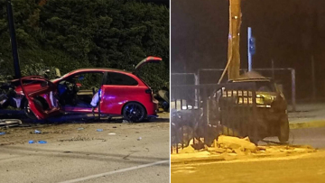 Δύο τροχαία σε Βριλήσσια και Πέραμα - Δύο νεκροί, 17 και 18 ετών και δύο σοβαρά τραυματίες