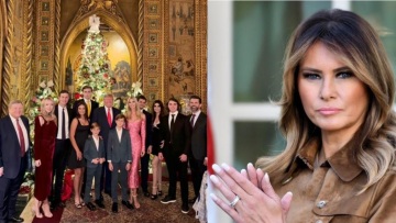 Μελάνια Τραμπ: Τι κρύβεται πίσω από την απουσία της από την οικογενειακή χριστουγεννιάτικη φωτογραφία των Τραμπ