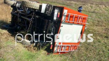 Ηλεία: Τραυματίστηκε πυροσβέστης που συμμετείχε στις έρευνες για τον 45χρονο - Αναποδογύρισε το όχημα