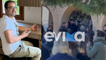 Χαλκίδα: Ράγισαν καρδιές στην κηδεία του Σάκη που δολοφονήθηκε από την 39χρονη