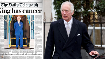 «Ο βασιλιάς έχει καρκίνο» γράφουν σήμερα τα πρωτοσέλιδα των βρετανικών εφημερίδων 
