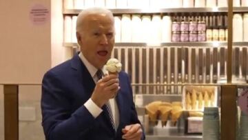 ΗΠΑ: Ο Μπάιντεν μιλούσε για την εκεχειρία στη Γάζα τρώγοντας... παγωτό χωνάκι - Οι αντιδράσεις στα social media