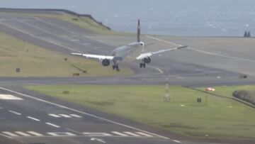 Μαδέρα: Εντυπωσιακή προσγείωση αεροσκάφους με το ρύγχος εν μέσω ισχυρών ανέμων - Δείτε βίντεο