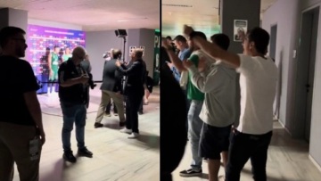 «Τρελάθηκε» ο Γιαννακόπουλος την ώρα που ο Σλούκας έκανε δηλώσεις - Δείτε βίντεο με την αποθέωση του προέδρου του ΠΑΟ