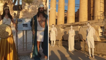 Ακρόπολη: Αντιδράσεις για τους χλαμυδοφόρους - Ανέβηκαν και δεν τους εντόπισε κανείς