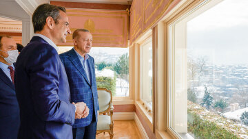 Ασκήσεις ισορροπίας  στη συνάντηση Μητσοτάκη - Ερντογάν - Η μη ένταση στο Αιγαίο και η πολιτική των τζαμιών