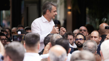 Κυριάκος Μητσοτάκης από Αγρίνιο: Πάμε να βάλουμε το τρίποντο στις ευρωεκλογές μετά τις νίκες του 2023