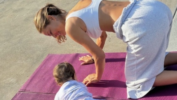 Μαρία Μενούνος: Κάνει πρωινή γυμναστική με την ενός έτους κόρη της