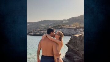 Γαρυφαλλιά Καληφώνη: Τα φιλιά με τον Χρήστο Μάστορα στις διακοπές τους στη Σίφνο