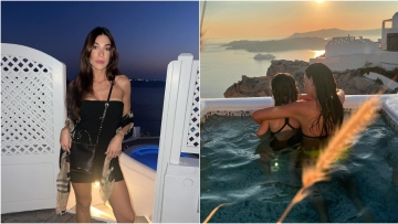 Ήβη Αδάμου: Οι φωτογραφίες με την κόρη της στη Σαντορίνη - Με την πριγκίπισσά μου, έγραψε
