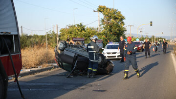 Τροχαίο δυστύχημα στη Λάρισα - Νεκρός 61χρονος οδηγός 