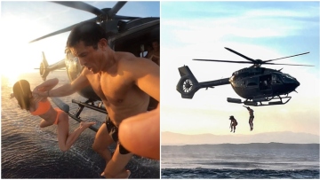 Κέιτι Πέρι - Ορλάντο Μπλουμ: Η στιγμή που βουτάνε από ελικόπτερο σε βίντεο