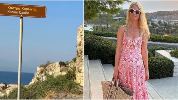 Ξανά στην Ελλάδα για διακοπές η Κλόντια Σίφερ - Αυτή τη φορά «εξερεύνησε» την Κορώνη 